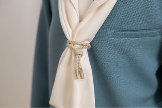 Traje de Comunión Azul y Beige