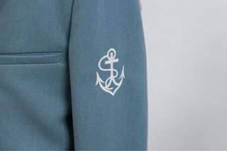 Traje de Comunión Azul y Beige