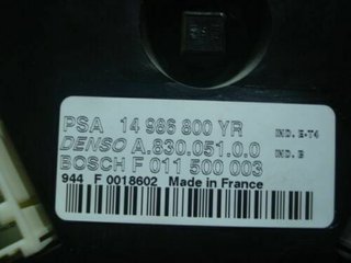 A/C Clima panel de control Peugeot Fiat Citroen Lancia 14986800YR 14986800 YR