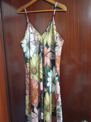 Vestido largo floral verano mujer