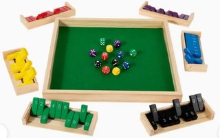 Shut The Box Juego 2 a 6 Jugadores Multicolor