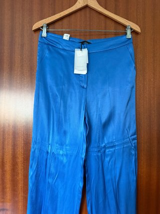 Pantalón ancho azul