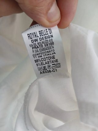 Vestido blanco italiano talla única
