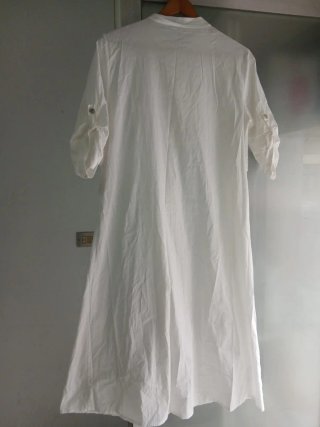 Vestido blanco italiano talla única