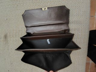 Cartera portadocumentos marrón