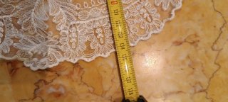 Mantilla Fallera Blanca con enganchón