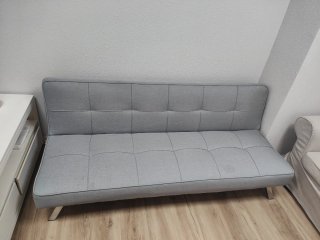 Sofá Cama Clic-Clac Gris 180cm