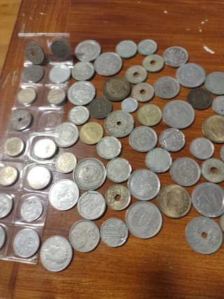Lote de monedas antiguas