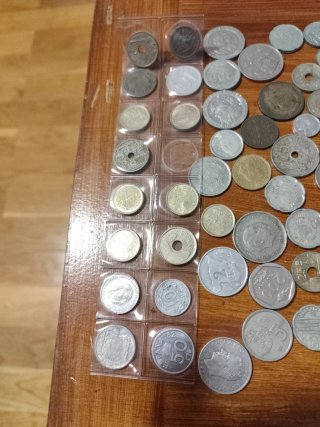Lote de monedas antiguas