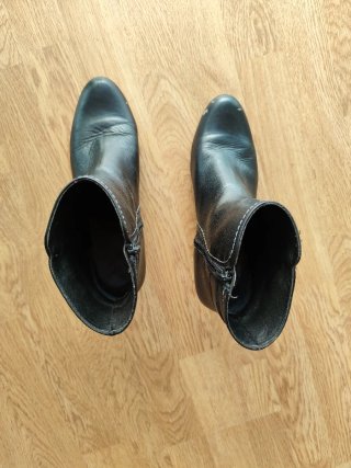 Botines tacón mujer negros