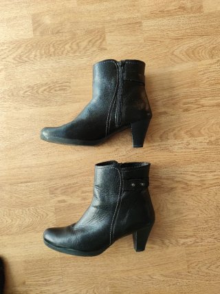 Botines tacón mujer negros