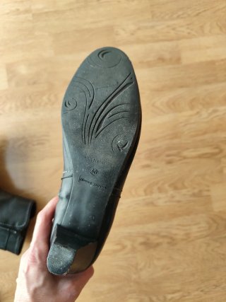 Botines tacón mujer negros