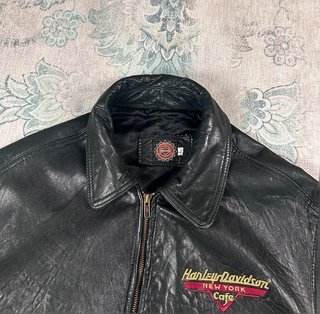 Harley Davidson 80s-90s unique vintage Leather jacket