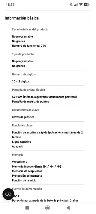 Calculadora Científica Casio fx-95MS