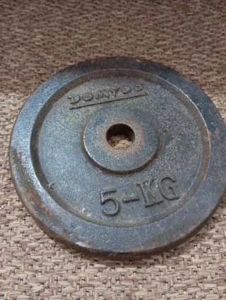 Mancuerna 14kg  disco de 5kg
