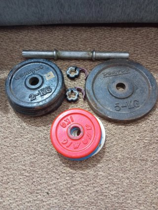 Mancuerna 14kg  disco de 5kg
