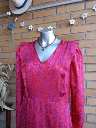 Vestido Fiesta El Corte Inglés Rosa Rojo