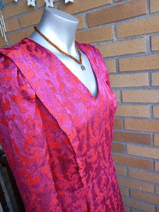 Vestido Fiesta El Corte Inglés Rosa Rojo