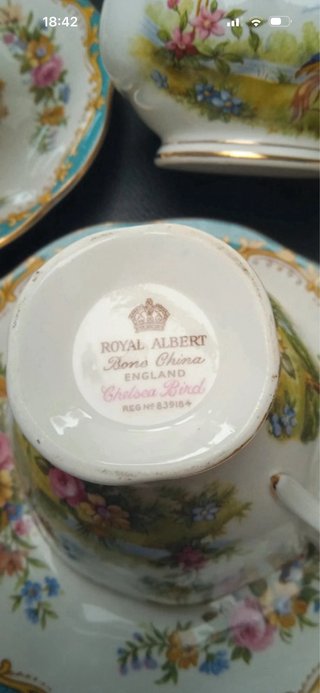 Royal Albert Set Tazze e Piattini Porcellana