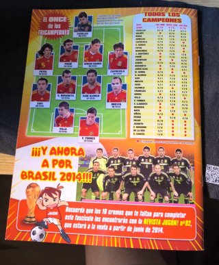 Minialbum 36 cromos "We are the Champions" -