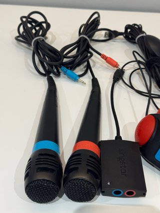 Accesorios Singstar PS2: Micrófonos y Mandos