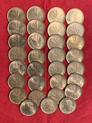 20 Lire Monete Anni Vari