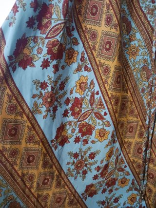 Vestido largo seda vintage India nuevo con etiquet