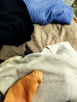 Set di maglioni in varie taglie