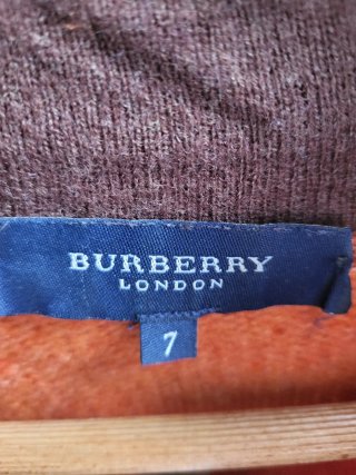 Jersey Burberry Naranja Ladrillo Media Cremallera