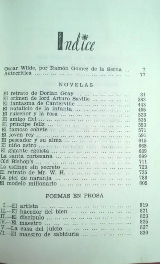 Obras completas Wilde. Biblioteca nueva.