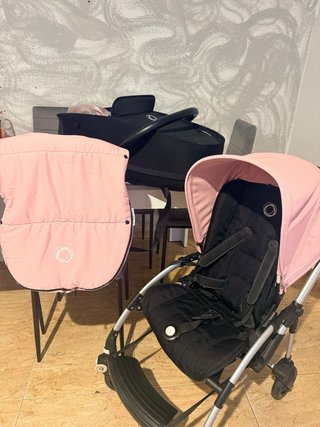 Carro Bugaboo Bee 3 Rosa y Negro