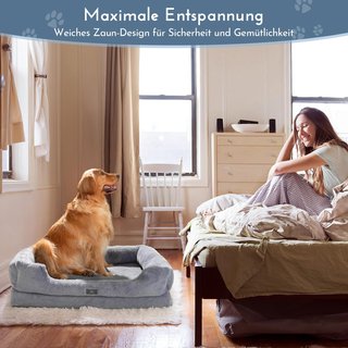 Cama Antiestrés para Mascotas Gris
