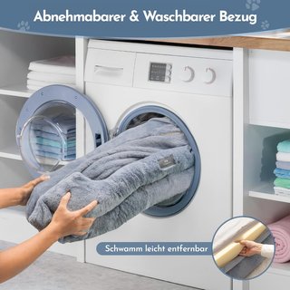 Cama Antiestrés para Mascotas Gris