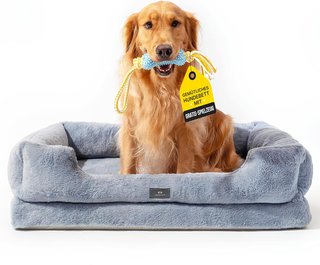 Cama Antiestrés para Mascotas Gris