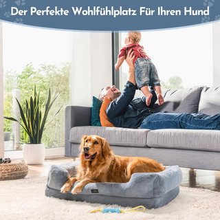 Cama Antiestrés para Mascotas Gris