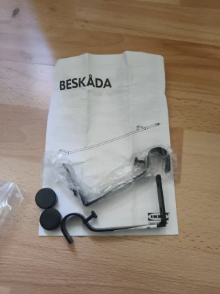 Soportes Cortina IKEA BESKÅDA Negro