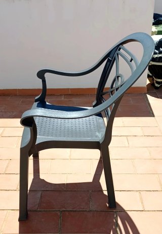 Sedie da Giardino Nere (Plastica)