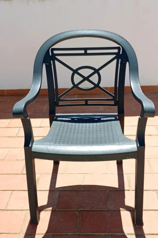 Sedie da Giardino Nere (Plastica)