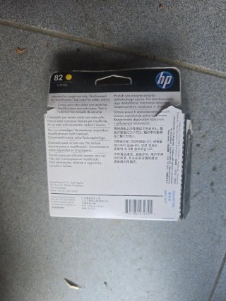 Cartucho de Tinta HP 82 Amarillo