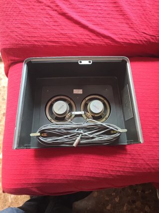 Tapa Proyector Bell & Howell FILMOSOUND Gris
