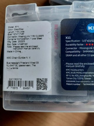Pack 4 Cadenas KMC 11v