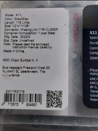 Pack 4 Cadenas KMC 11v