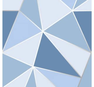 Papel pintado Fine Decor Azul Geométrico