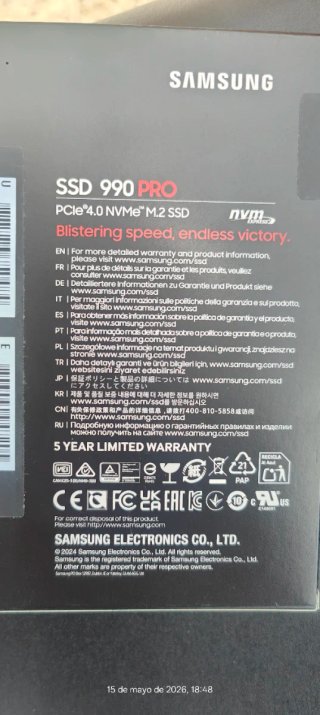 SSD M.2 4TB Samsung 990 PRO PCIe 4.0 NVMe