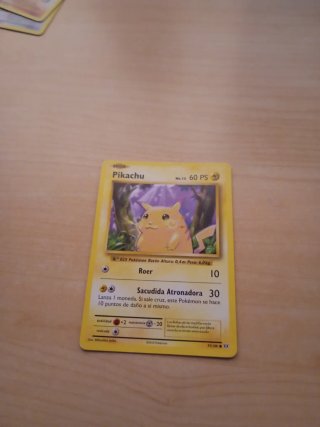 Carta Pokémon Pikachu Básico 60 PS
