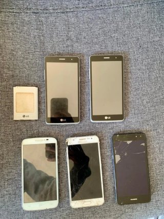 Lote 6 Móviles Huawei, LG, Samsung