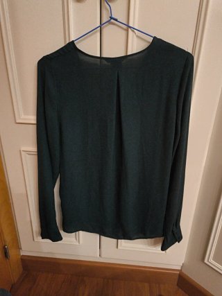 Camisa H&M fluida verde Talla XS