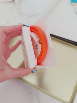 Cable Micro USB Magnético Plano 1m Naranja
