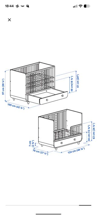 Cuna Ikea + Colchón My Baby Mattress