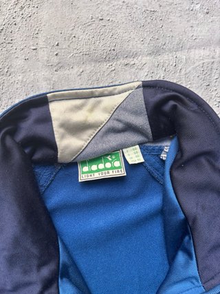 Chaqueta Diadora Vintage Azul y Gris